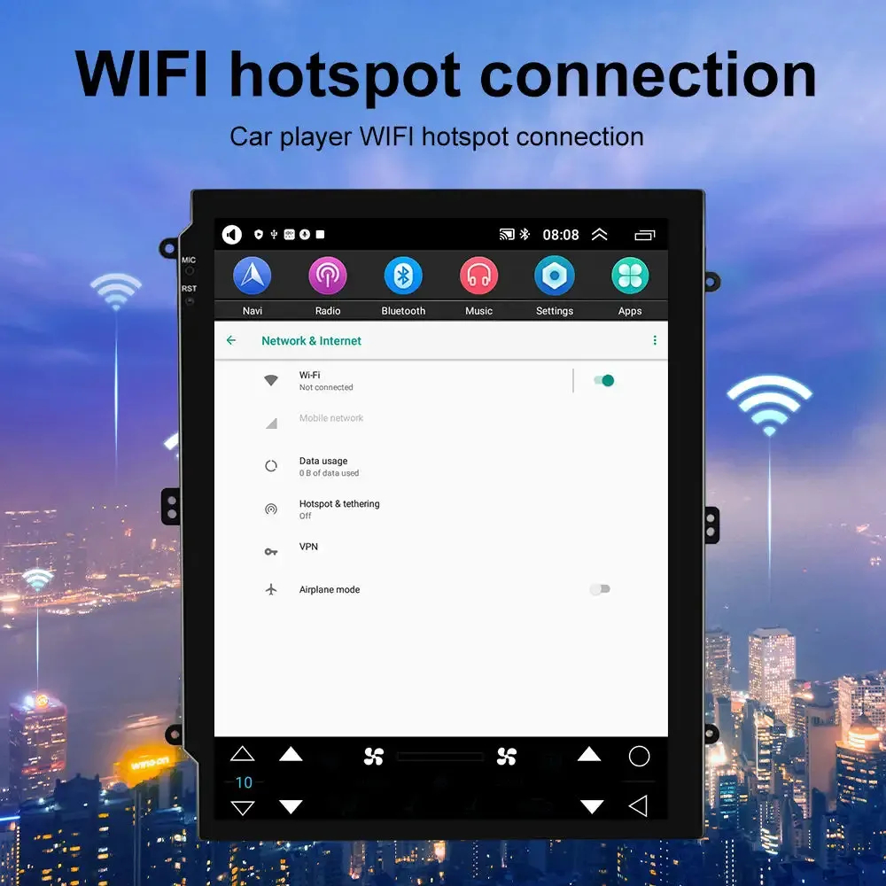Naviyun 9.7 Polegada vertical tesla estilo tela de toque android carro multimídia player com sistema gps android rádio do carro