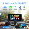 5 Polegada navegação motocicleta sem fio apple carplay android auto moto navi navegador gps para motocicleta ipx7 tela à prova dwaterproof água