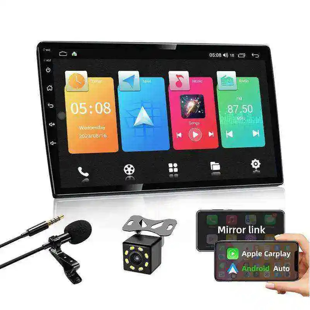 Rádio automotivo android 1din 2din reprodutor multimídia gps dvd bluetooth wi-fi vídeo universal 7 polegadas 9 polegadas telas de 10 polegadas para carros